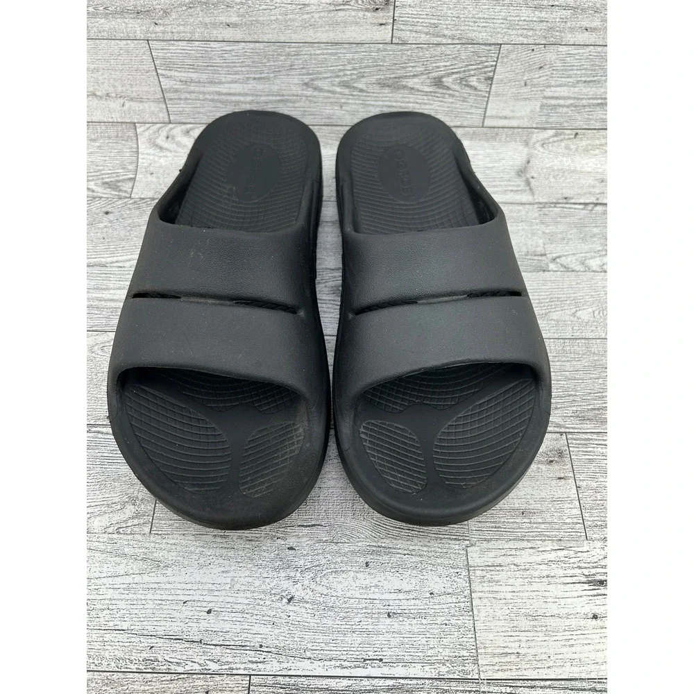 Oofos OOahh Sport Recovery Slides Black Mens 4 Womens 6 EU 37 Orthopedic Sandals